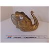 Image 2 : 880 LARGE BRASS SWAN PLANTER VERY HEAVY