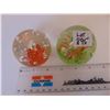 Image 2 : 895 TWO VINTAGE BLOWN GLASS PAPERWEIGHTS