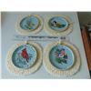 Image 2 : 898 FOUR BIRD CROSS STICH FRAMED ARTWORK