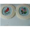 Image 3 : 898 FOUR BIRD CROSS STICH FRAMED ARTWORK