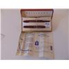 Image 1 : 900 WATERMANS TAPERITE 14K TIPPED NIB (NIB GOOD) PEN & PENCIL SET IN ORIGINAL BOX FOUNTAIN
