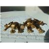Image 3 : 909 TWO SOLID BRASS ELEPHANT FIGURINES