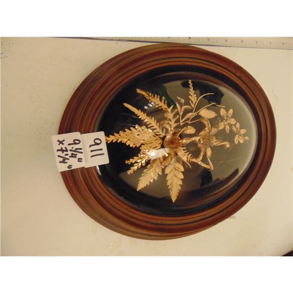 911 FRAMED HAWAIIAN GOLD PLATED FLOWERS