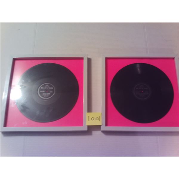 Two Elvis 78's love me tender 1956 teddy bear 1957