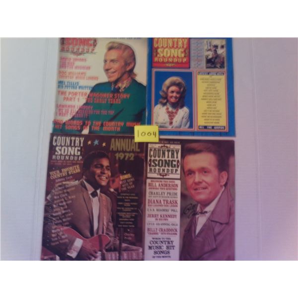 16 country songbooks from the 70's