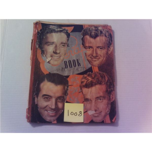 Old scrap book from the 1940's with movie actors