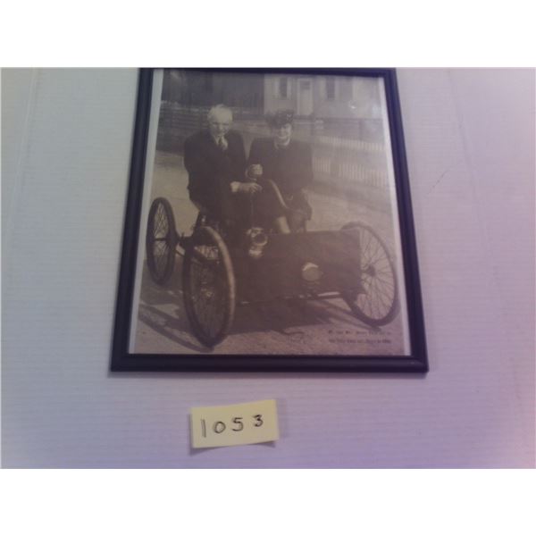 Picture of Mr & Mrs Henry Ford first car 1896