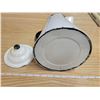 Image 4 : 12 Cup Black/White enamel coffee pot