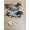 Image 2 : Ducky coin bank, ceramic duck, wooden duck (see photos) ornaments