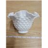 Image 2 : Fenton Hobnail fluted bowl, fluted glass candy dish
