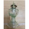 Image 3 : Small green coal oil lamp with chimney