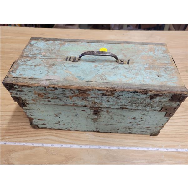 Handmade wooden tool box