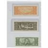 Image 2 : Lot of 3 Brazil notes. 1956-1959 2 Cruzeiros, 1953-1959 5 Cruzeiros, and 1953-1959 10 Cruzeiros. 2 n