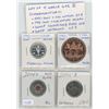 Image 1 : Lot of 4 Canadian World War II Commemoratives. Includes 1945-2005 Proof V For Victory Sterling Silve