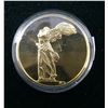 Image 1 : Winged Victory of Samothrace. From the Ancient Greece medals series. A beautiful gold-plated bronze 