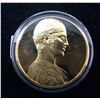 Image 1 : Charioteer. From the Ancient Greece medals series. A beautiful gold-plated bronze medal measuring 50