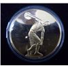 Image 1 : Diskobolos. (Athlete throwing discuss). From the Ancient Greece medals series. A beautiful gold-plat