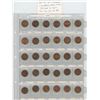 Image 1 : Lot of 30 different Lustrous Canadian Small Cents: 1953 NSF to 2007. All are AU, Unc or BU Red. A ni