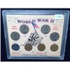 Image 1 : U.S. World War II Obsolete Coin Collection. 8-coin set includes 4 American cents and 4 American silv