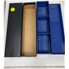 Image 2 : (2) Coin Storage Boxes + Plastic Storage Box