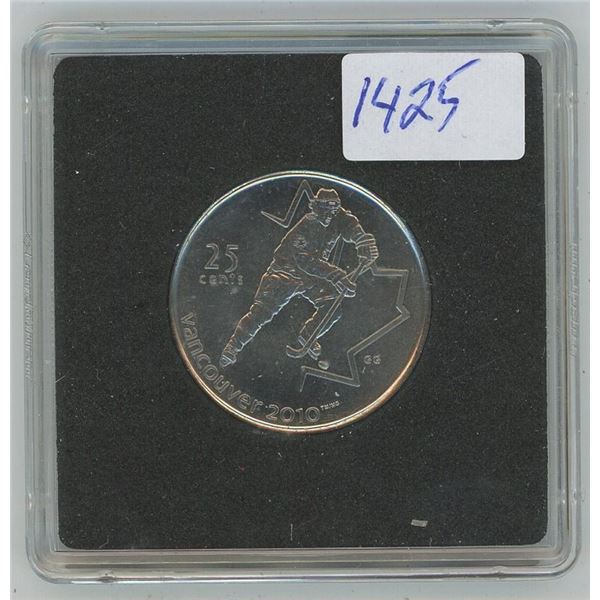 2007 Vancouver 2010 Olympics  25 Cent Coin
