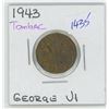 Image 1 : 1943 George VI Canadian 5 Cent Coin