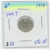 Image 1 : 1913 5 Cent Canadian Coin