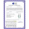 Image 2 : Genuine 4 ctw Emerald Earrings 14KT Rose Gold - REF-76W6Y