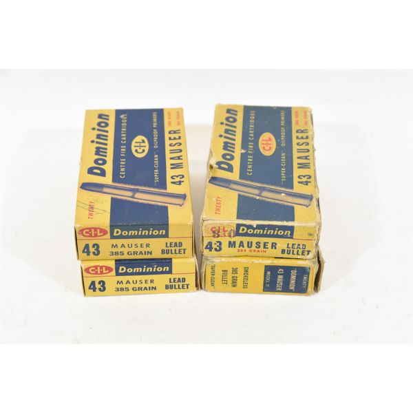 Box Lot .43 Mauser