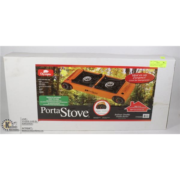 NEW OLYMPIA DUAL ELEMENT PORTABLE STOVE - GREAT 4