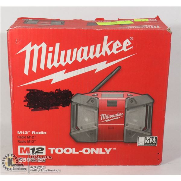 NEW MILWAUKEE M12 RADIO