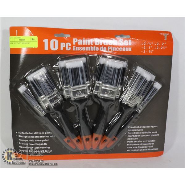 NEW 10PC PAINT BRUSH SET