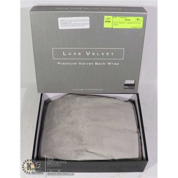 BACK THERAPY - PREMIUM VELVET WRAP