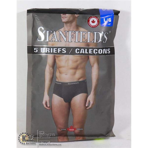 STANFIELD'S BRIEFS PACK OF 5 SIZE LARGE