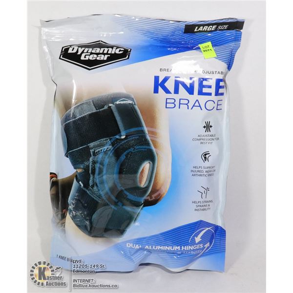DYNAMIC GEAR BREATHABLE AND ADJUSTABLE KNEE BRACE