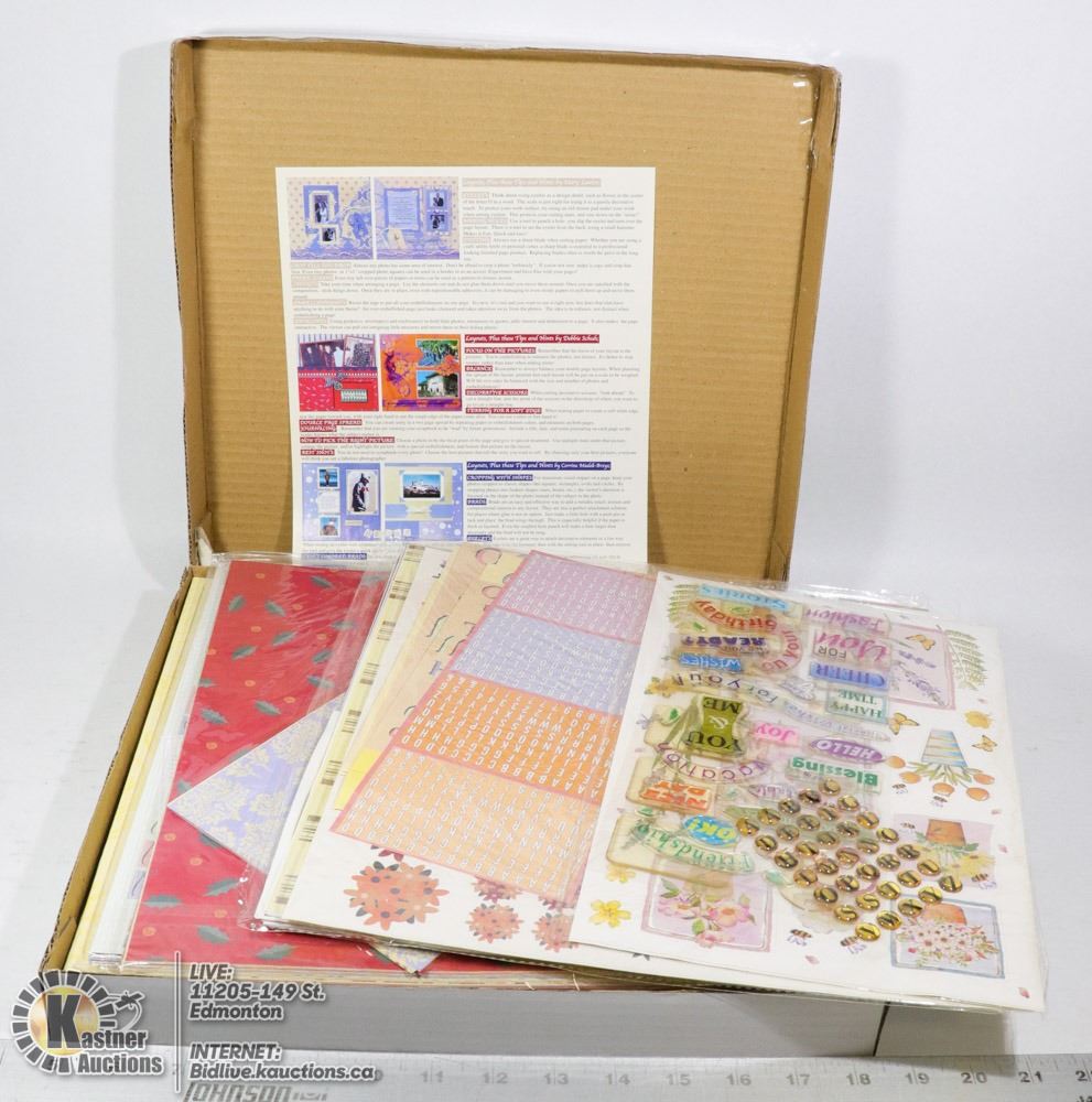 DELUXE SCRAPBOOKING SET - COMPLETE
