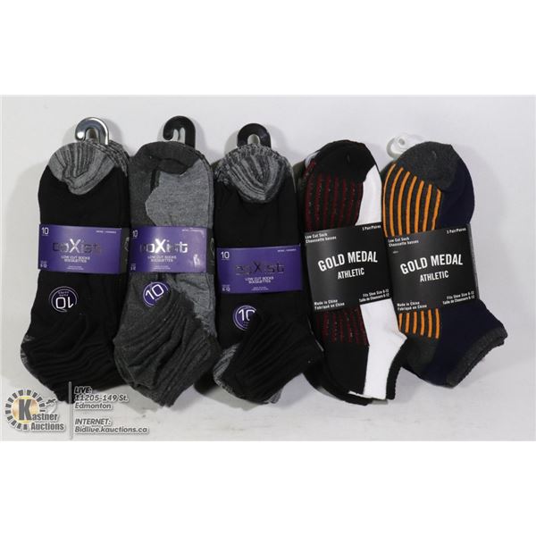 NEW MENS 36 PAIR ANKLE SOCKS