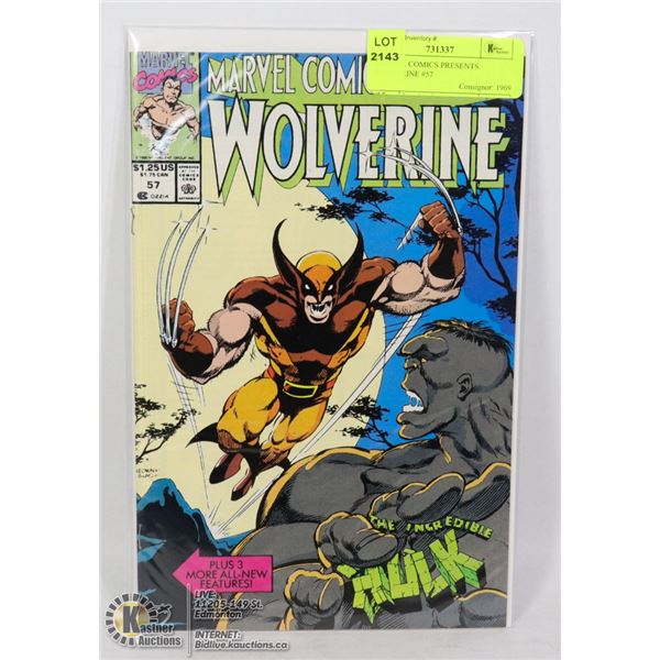 MARVEL COMICS PRESENTS WOLVERINE #57