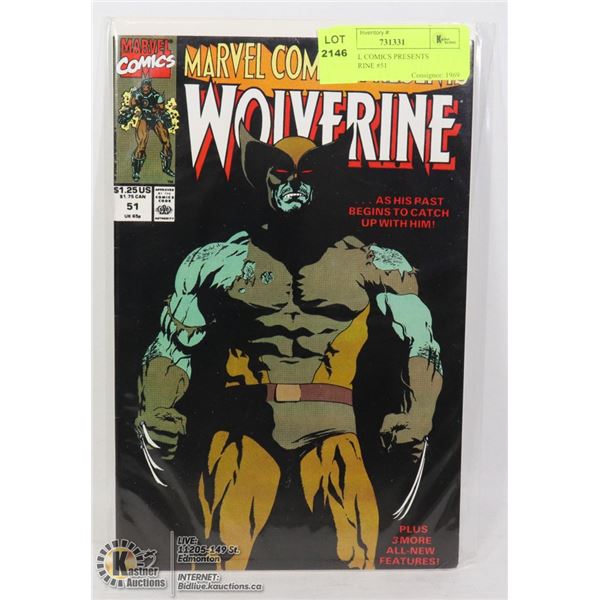 MARVEL COMICS PRESENTS WOLVERINE #51