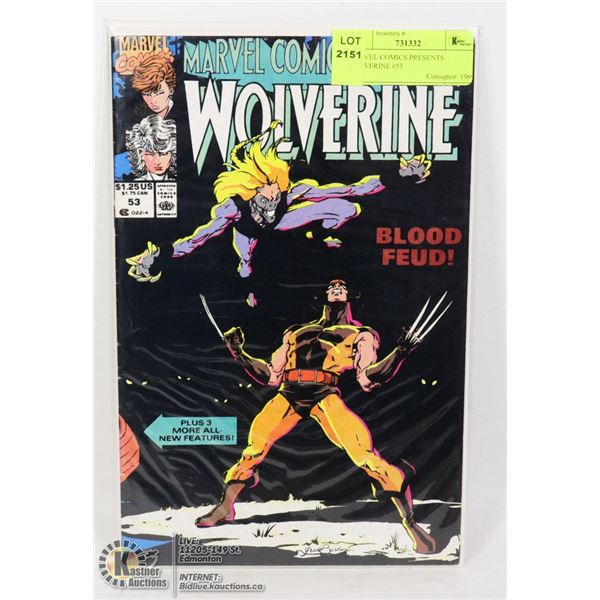 MARVEL COMICS PRESENTS WOLVERINE #53