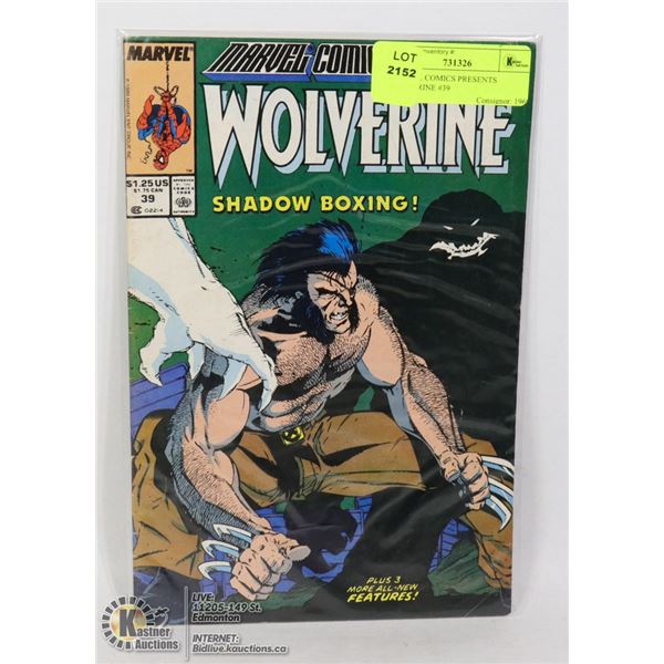 MARVEL COMICS PRESENTS WOLVERINE #39