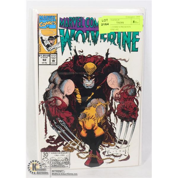 MARVEL COMICS PRESENTS WOLVERINE #92