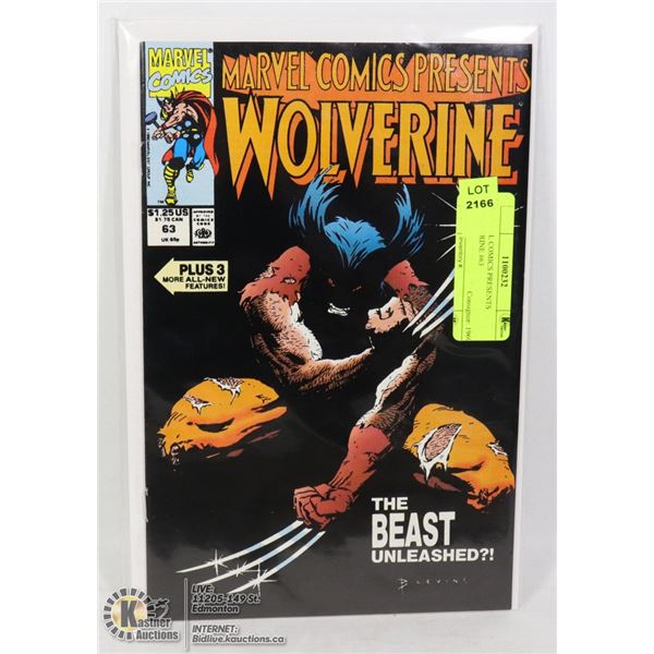 MARVEL COMICS PRESENTS WOLVERINE #63