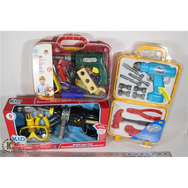 NEW 3 KIDS TOOL SETS 2 WITH