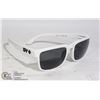 Image 1 : PAIR OF NEW BLACK/WHITE SPY SUNGLASSES
