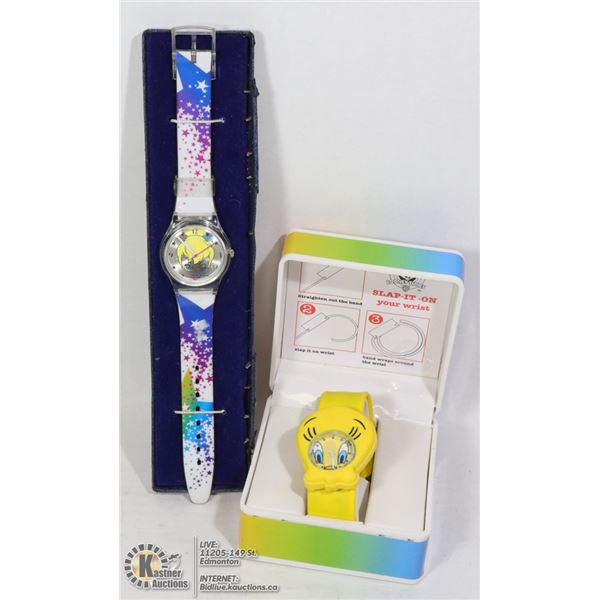 VINTAGE 2 WATCHES LOONEY TUNES