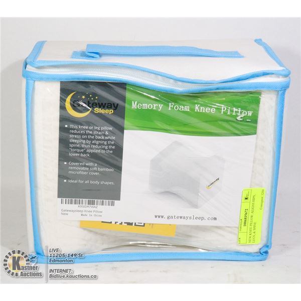 NEW KNEE PILLOW: ALIGNS HIPS, LEGS, & SPINE