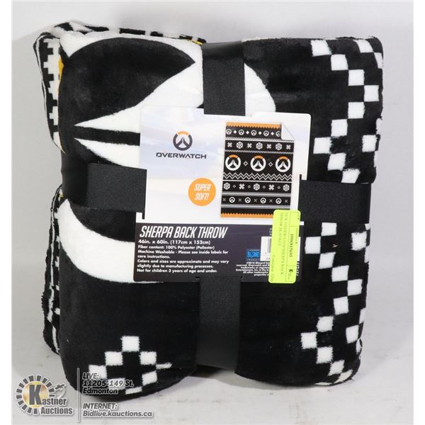 NEW OVERWATCH SHERPA BACK THROW BLANKET