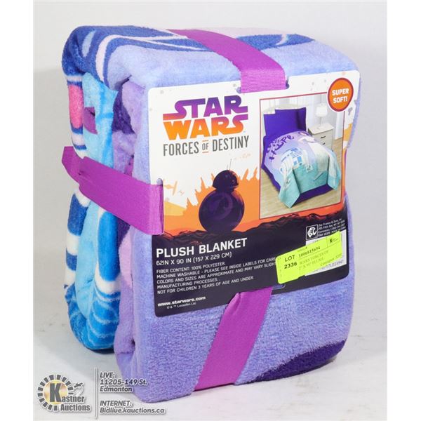 NEW STAR WARS FORCES OF DESTINY 62" X 90" PLUSH