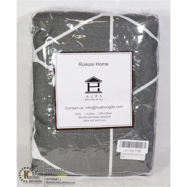 RUIKADI HOME MICROFIBER QUEEN DUVET COVER SET